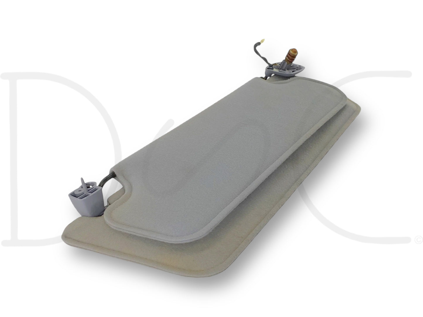 94-97 Ford F250 F350 RH Right Passenger Sun Dual Visor Opal Gray W/ Mirror OEM