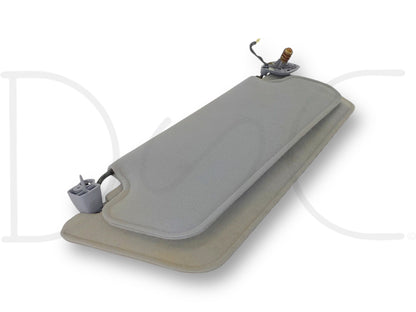 94-97 Ford F250 F350 RH Right Passenger Sun Dual Visor Opal Gray W/ Mirror OEM