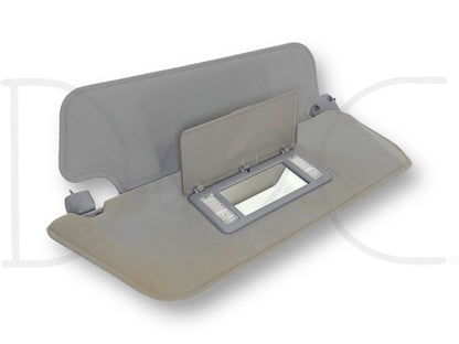 94-97 Ford F250 F350 RH Right Passenger Sun Dual Visor Opal Gray W/ Mirror OEM