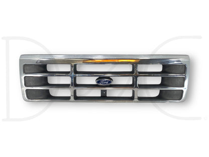 92-97 Ford F250 F350 Front Grill Chrome Grille OEM F2Tb-8200