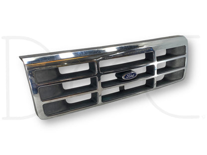 92-97 Ford F250 F350 Front Grill Chrome Grille OEM F2Tb-8200