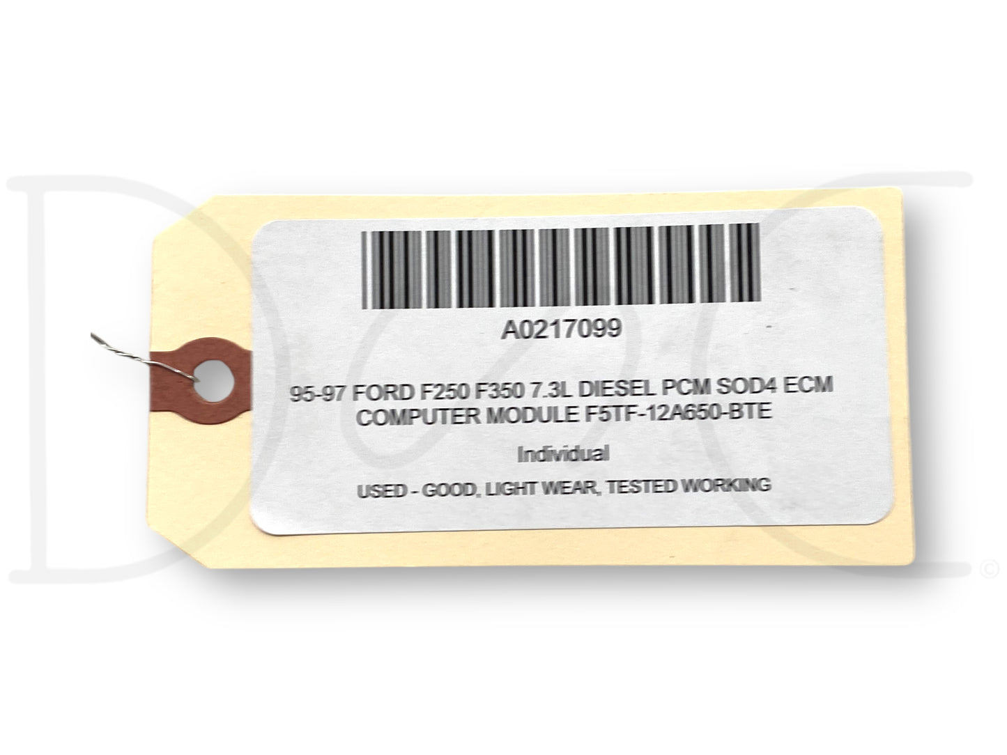 95-97 Ford F250 F350 7.3L Diesel PCM Sod4 ECM Computer Module F5Tf-12A650-Bte