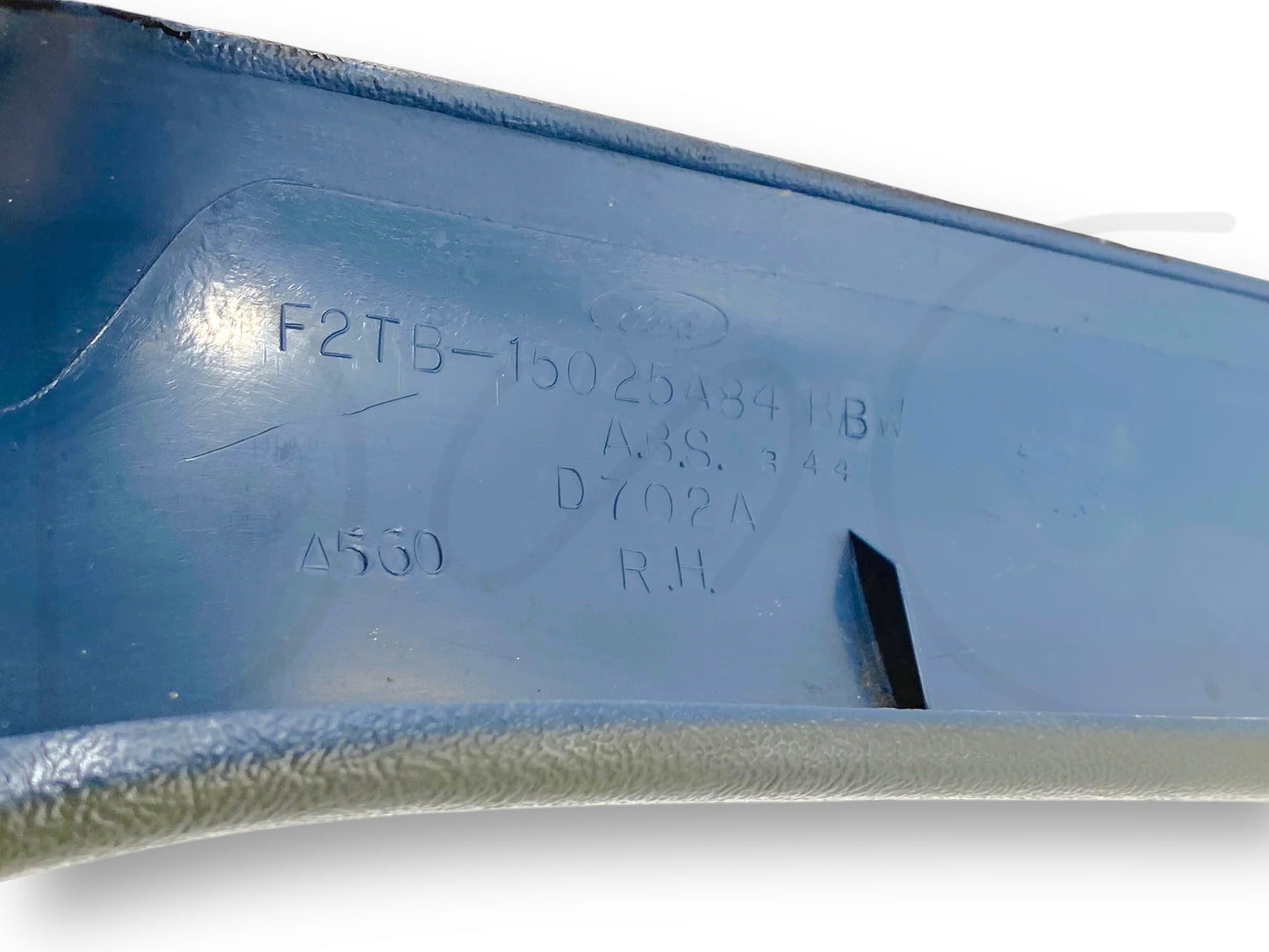 92-97 Ford F250 F350 RH Passenger A Pillar Trim Panel Blue F2Tb-15025A84 *Blem*