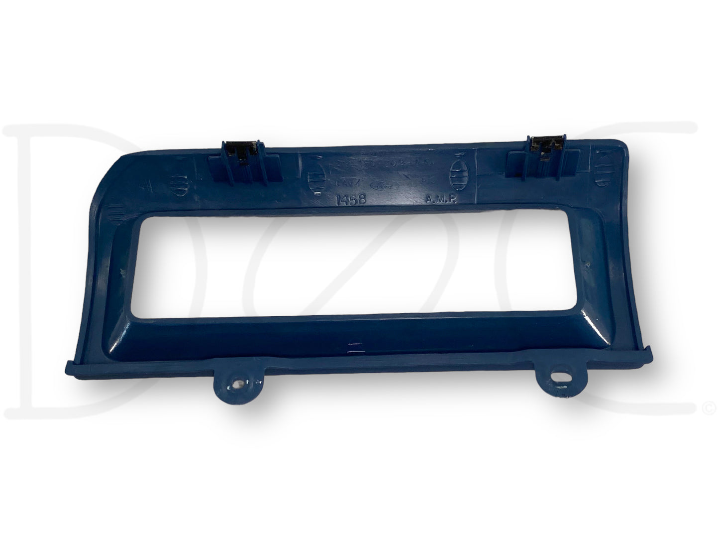 92-97 Ford F250 F350 Climate Control Dash Bezel Surround Trim Panel Blue OE