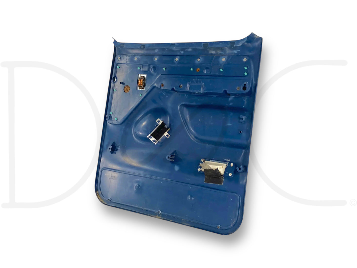 94-97 Ford F250 F350 LH Left Driver Rear Door Panel Power Blue OE