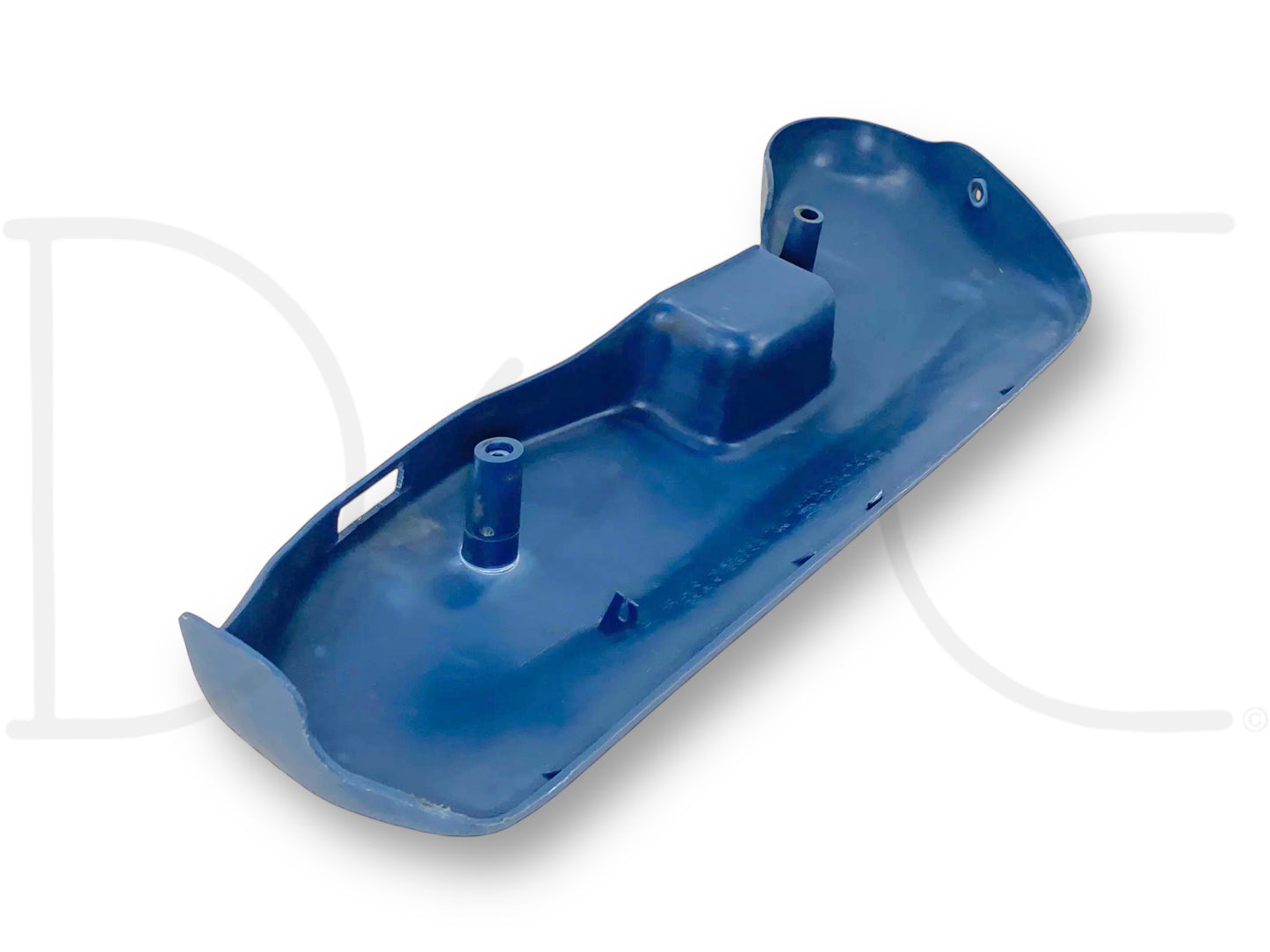 92-97 Ford F250 F350 RH Right Passenger Seat Side Trim Panel Blue OEM