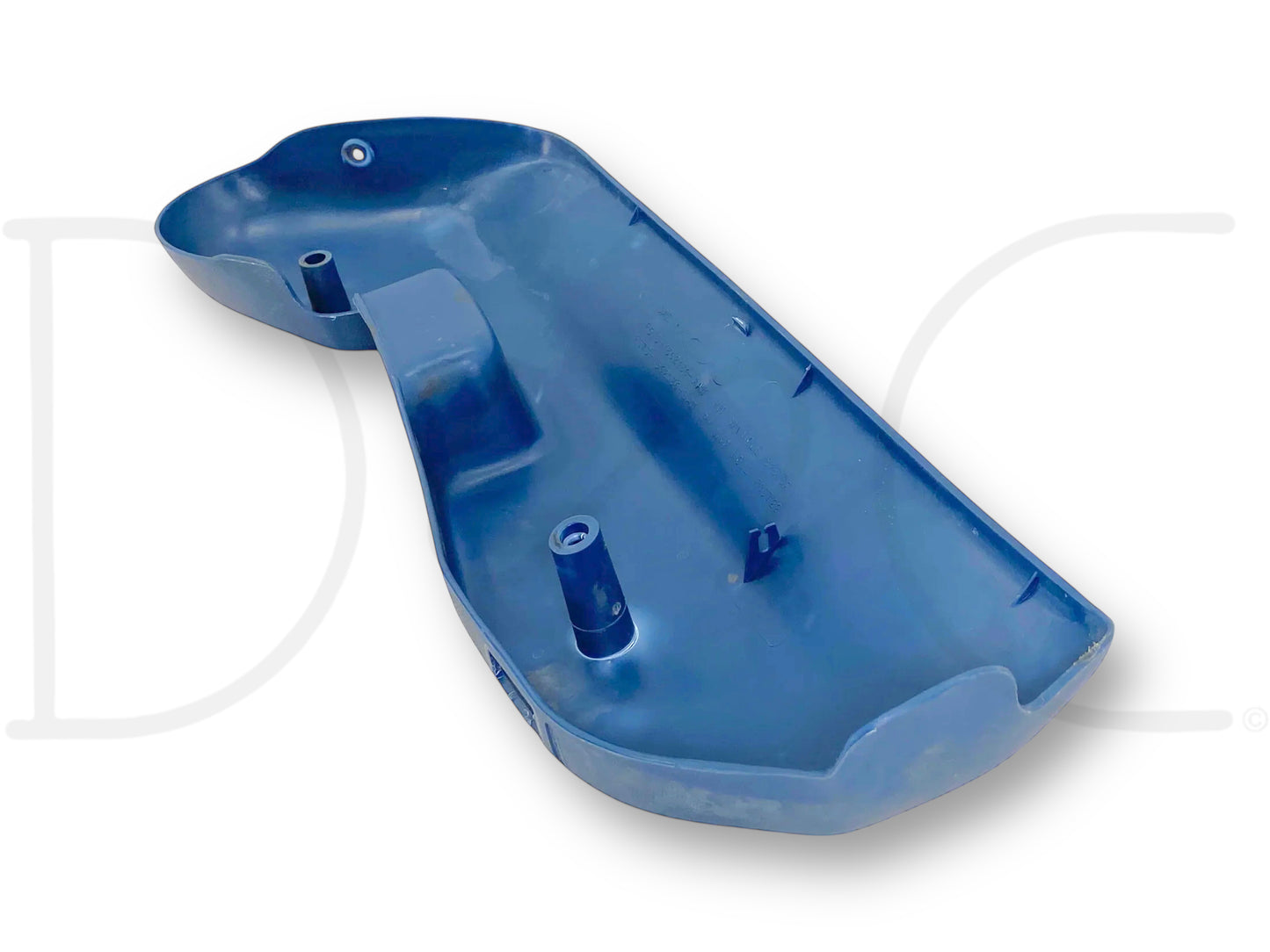 92-97 Ford F250 F350 RH Right Passenger Seat Side Trim Panel Blue OEM