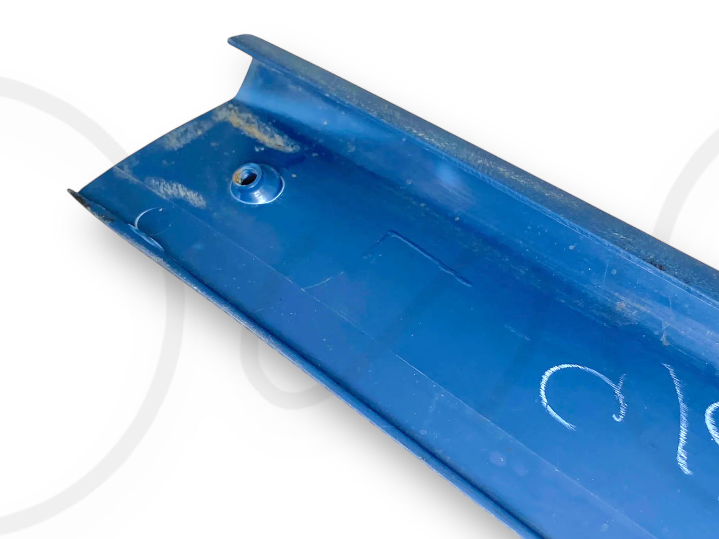 92-97 Ford F250 F350 Crew Cab Rear Upper Door Trim LH Left Blue
