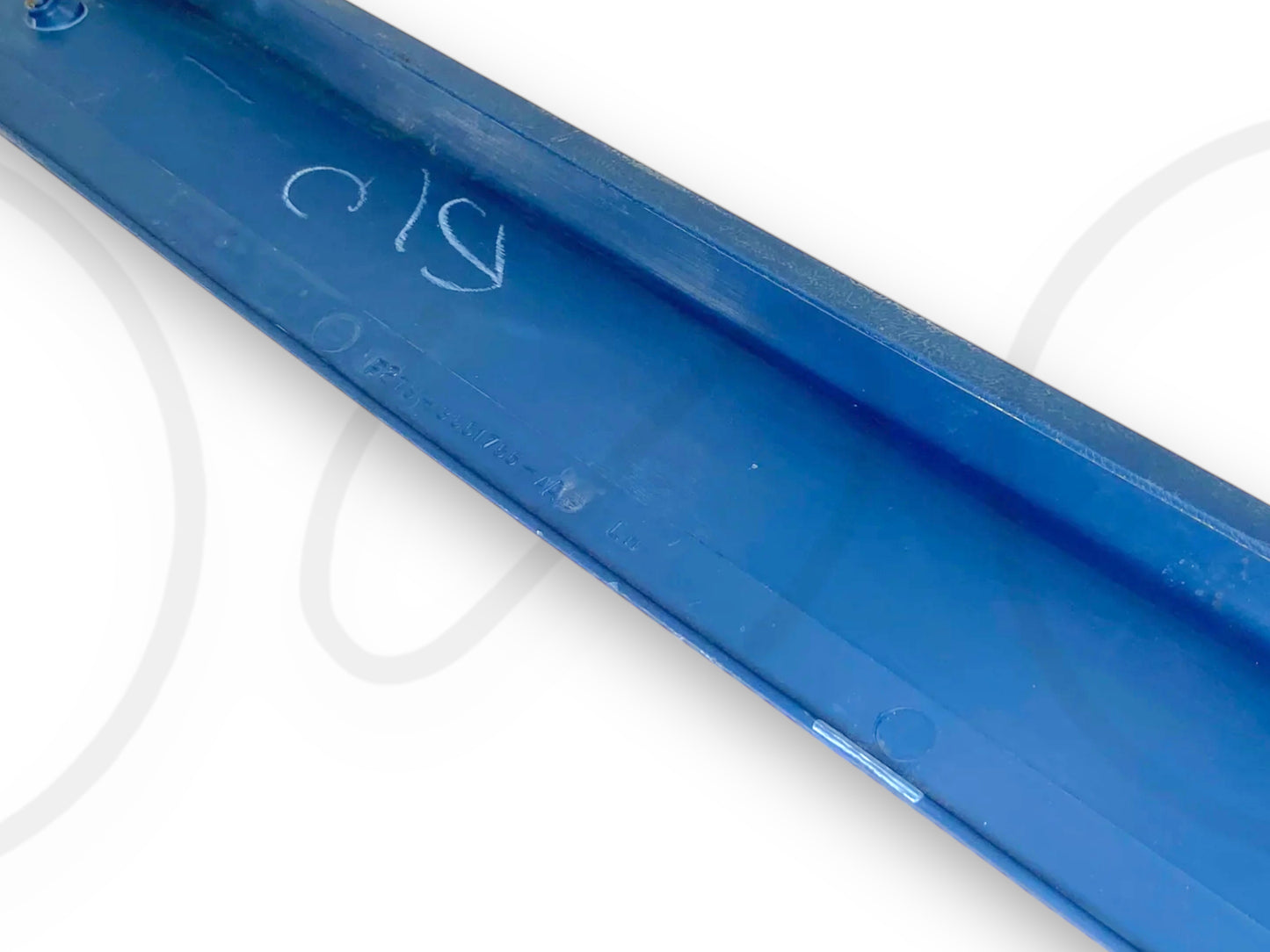 92-97 Ford F250 F350 Crew Cab Rear Upper Door Trim LH Left Blue