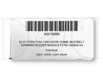 92-97 Ford F250 F350 Door Chime Seatbelt Warning Buzzer Module F2Tb-10D840-Aa