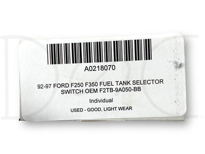 92-97 Ford F250 F350 Fuel Tank Selector Switch OEM F2Tb-9A050-Bb