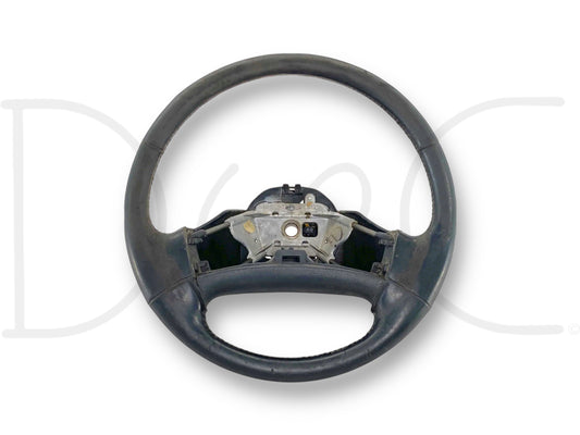 92-97 Ford F250 F350 Steering Wheel Black Leather OEM