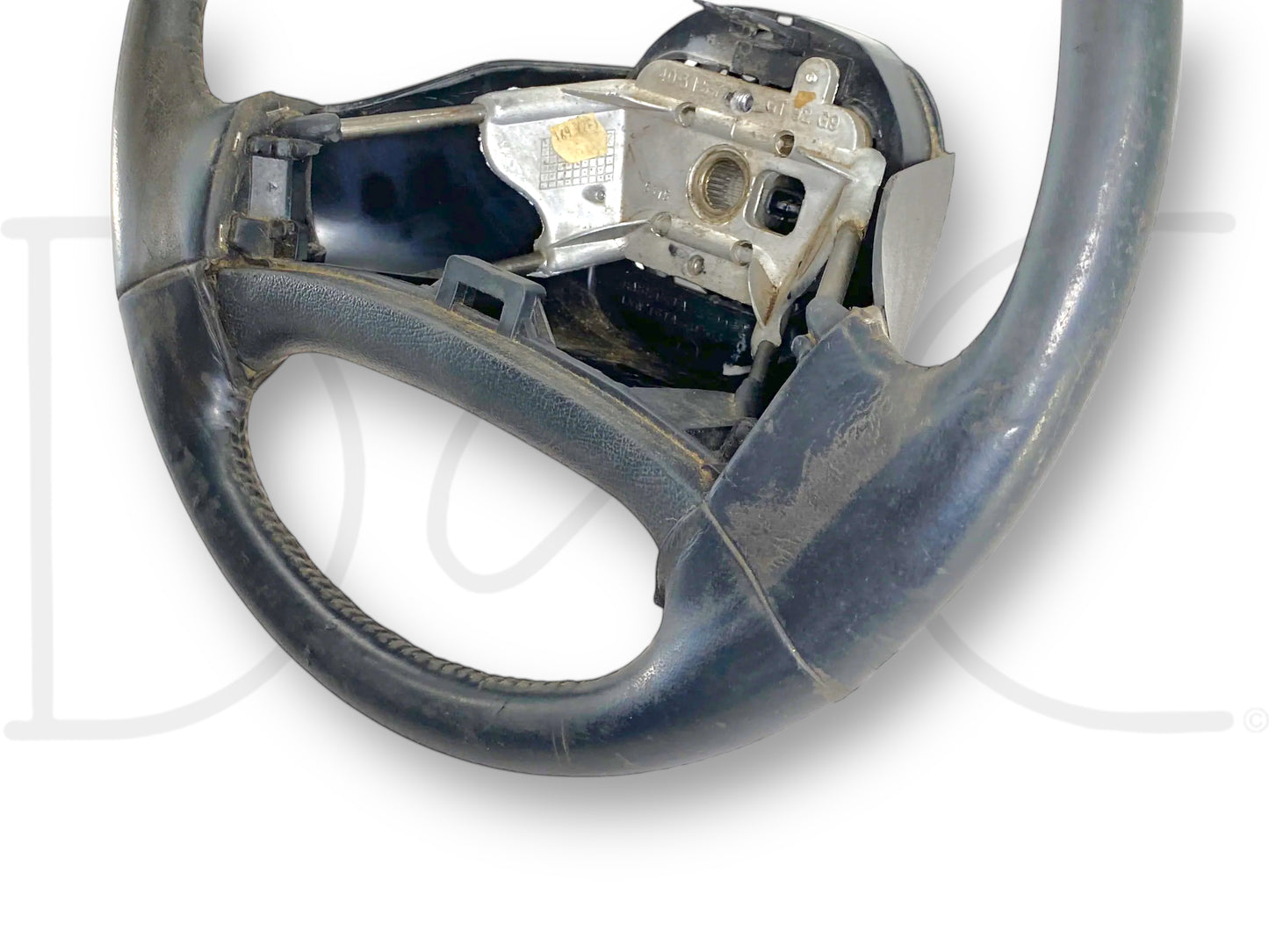 92-97 Ford F250 F350 Steering Wheel Black Leather OEM