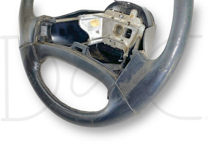 92-97 Ford F250 F350 Steering Wheel Black Leather OEM