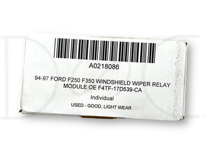 94-97 Ford F250 F350 Windshield Wiper Relay Module OE F4Tf-17D539-Ca