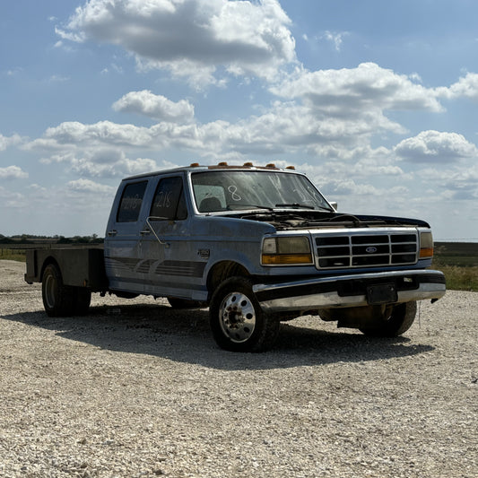 95-97 Ford F250 F350 RH Right Passenger Front Door Blue Electric