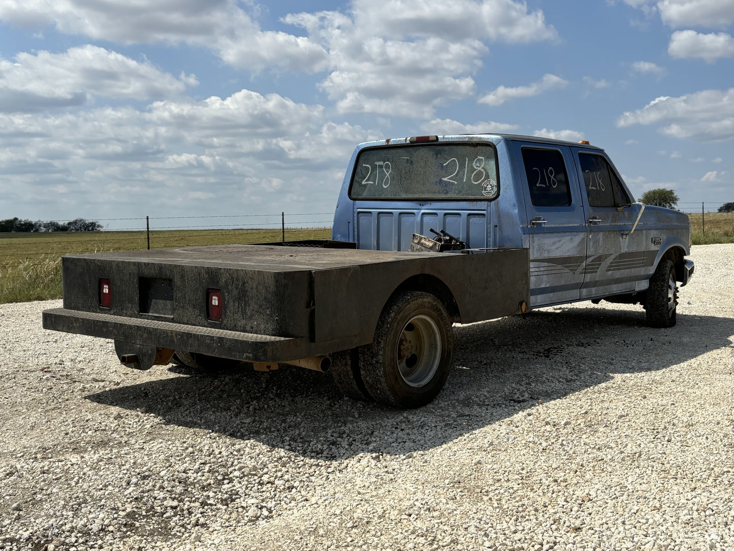 95-97 Ford F250 F350 RH Right Passenger Front Door Blue Electric