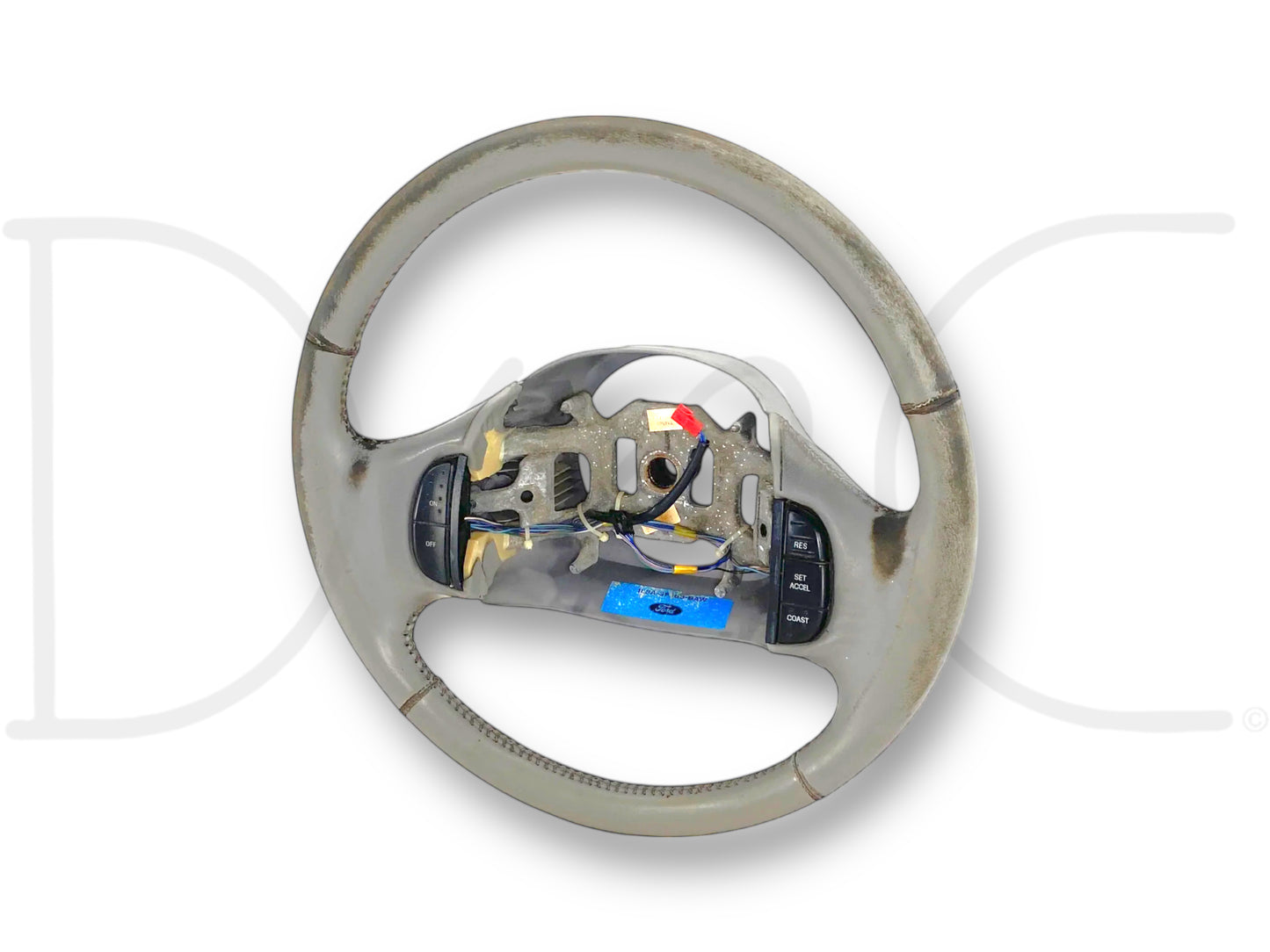 99-02 Ford F250 F350 Steering Wheel W/ Cruise Buttons OE Gray 1L3A-3F563-BAw