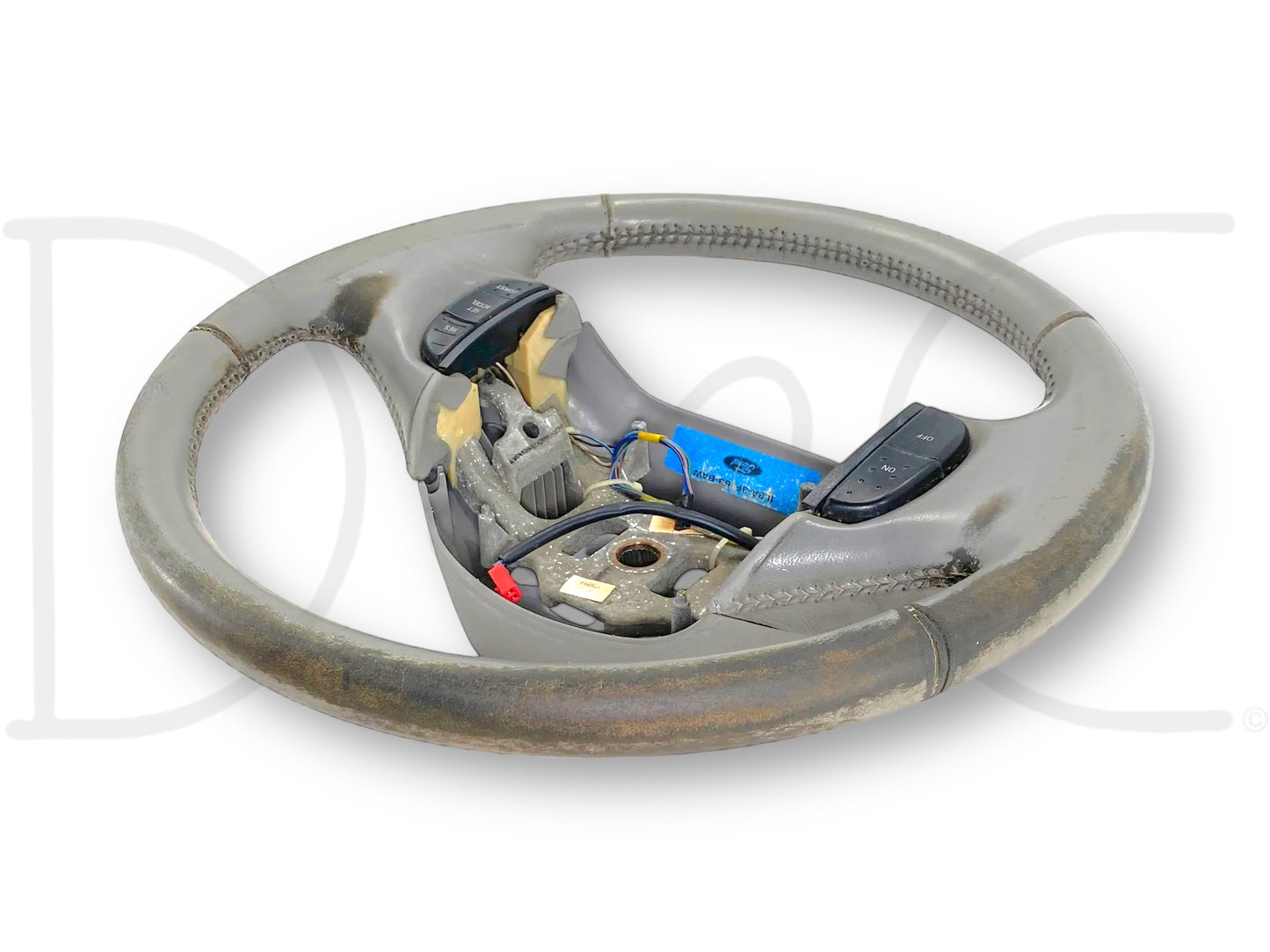 99-02 Ford F250 F350 Steering Wheel W/ Cruise Buttons OE Gray 1L3A-3F563-BAw