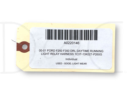 00-01 Ford F250 F350 Drl Daytime Running Light Relay Harness 1C3T-13K027-P260G