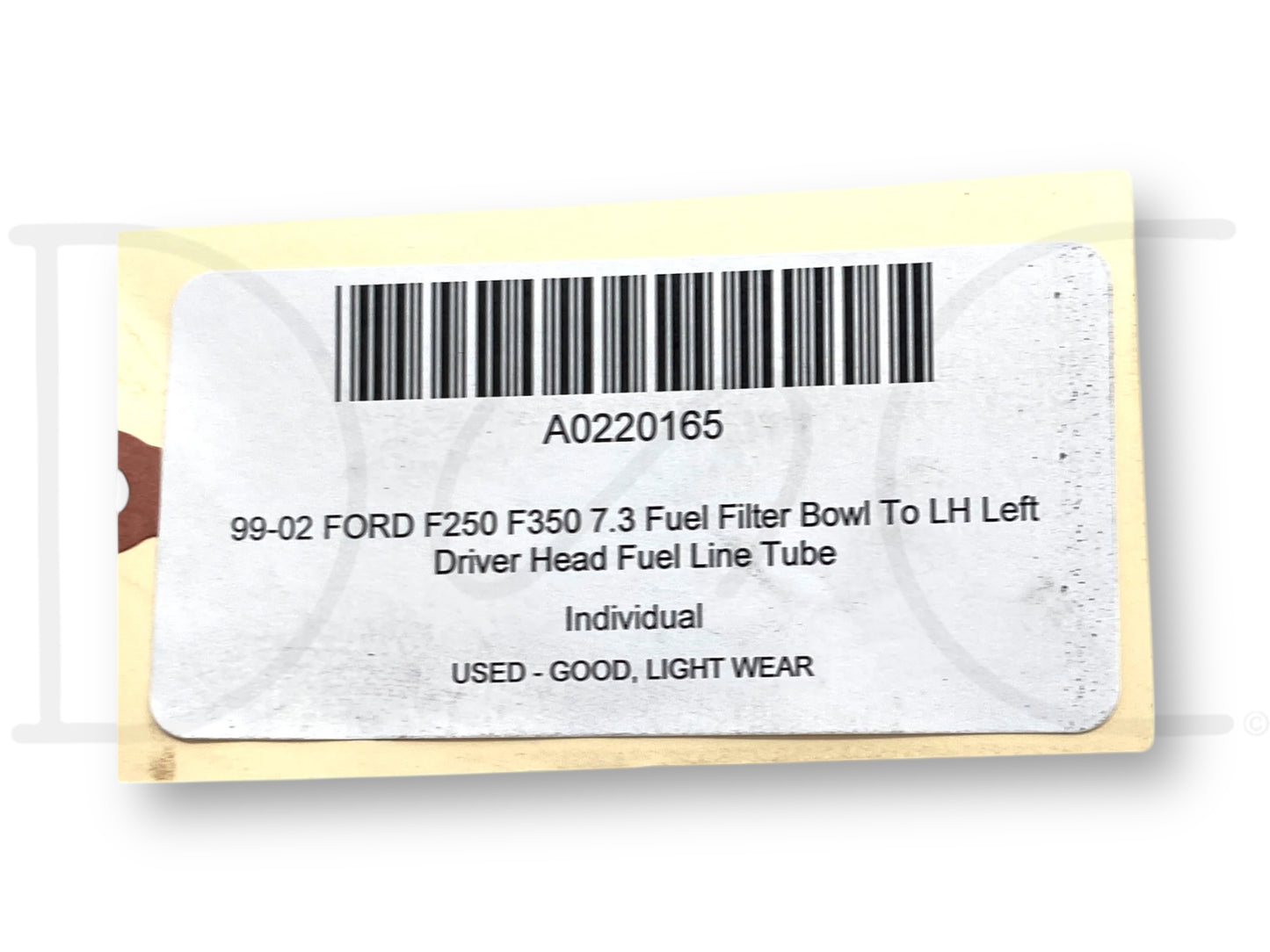 99-02 Ford F250 F350 7.3 Fuel Filter Bowl To LH Left Driver Head Fuel Line Tube