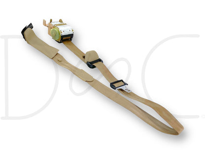 05-07 Ford F250 F350 LH Left Driver Rear Seat Belt Seatbelt Tan OE