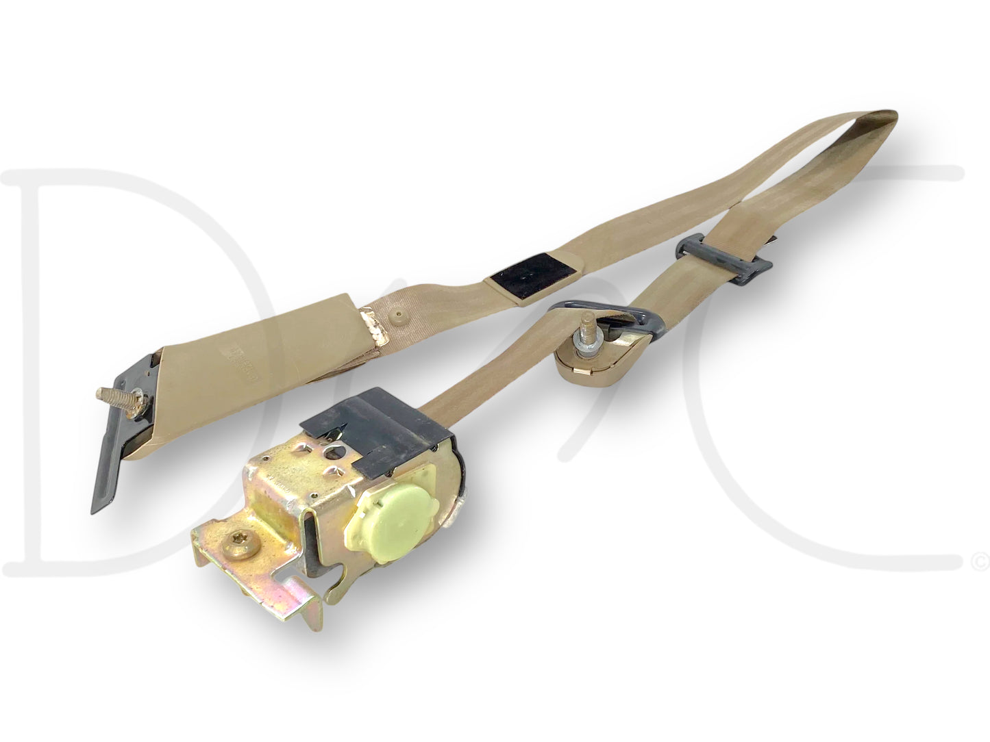 05-07 Ford F250 F350 LH Left Driver Rear Seat Belt Seatbelt Tan OE