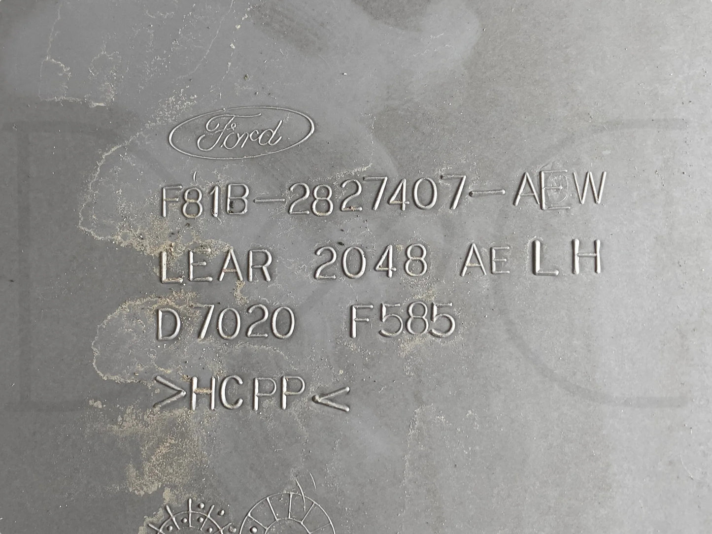 99-07 Ford F250 F350 Extended Cab LH Left Driver Rear Door Panel Gray OE