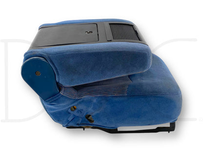 92-97 Ford F250 F350 Front Center Console Jump Seat 40/20/40 Blue OEM