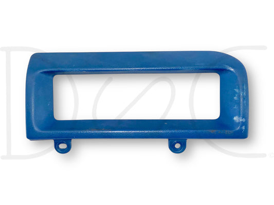 92-97 Ford F250 F350 Climate Control Dash Bezel Surround Trim Panel Blue *Blem*