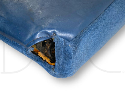 92-97 Ford F250 F350 RH Right Passenger Seat Back Upper Cushion Blue 40/20/40