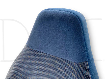 92-97 Ford F250 F350 RH Right Passenger Seat Back Upper Cushion Blue 40/20/40