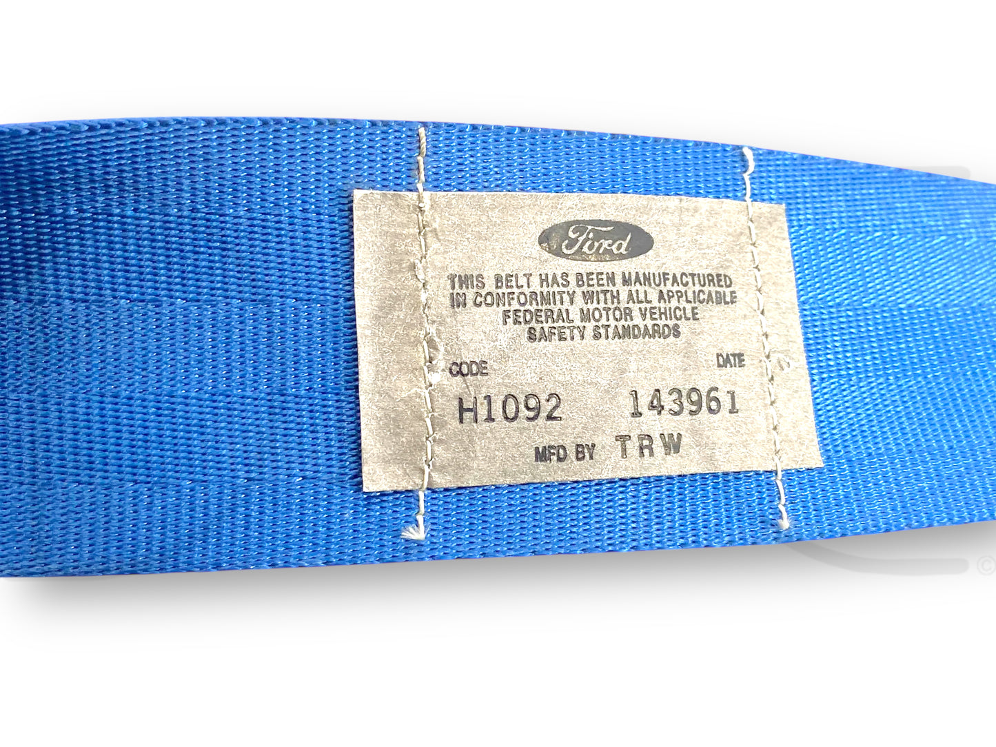 87-97 Ford F250 F350 Rear Seat Center Lap Belt Seatbelt Blue OE