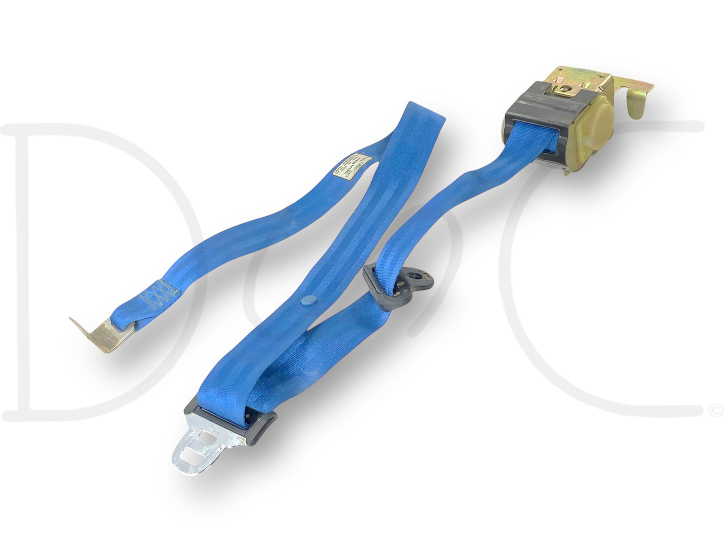 87-97 Ford F250 F350 Rear Seat Center Lap Belt Seatbelt Blue OE