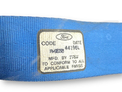 92-97 Ford F250 F350 Crew Cab RH Right Passenger Rear Seat Belt Seatbelt Blue