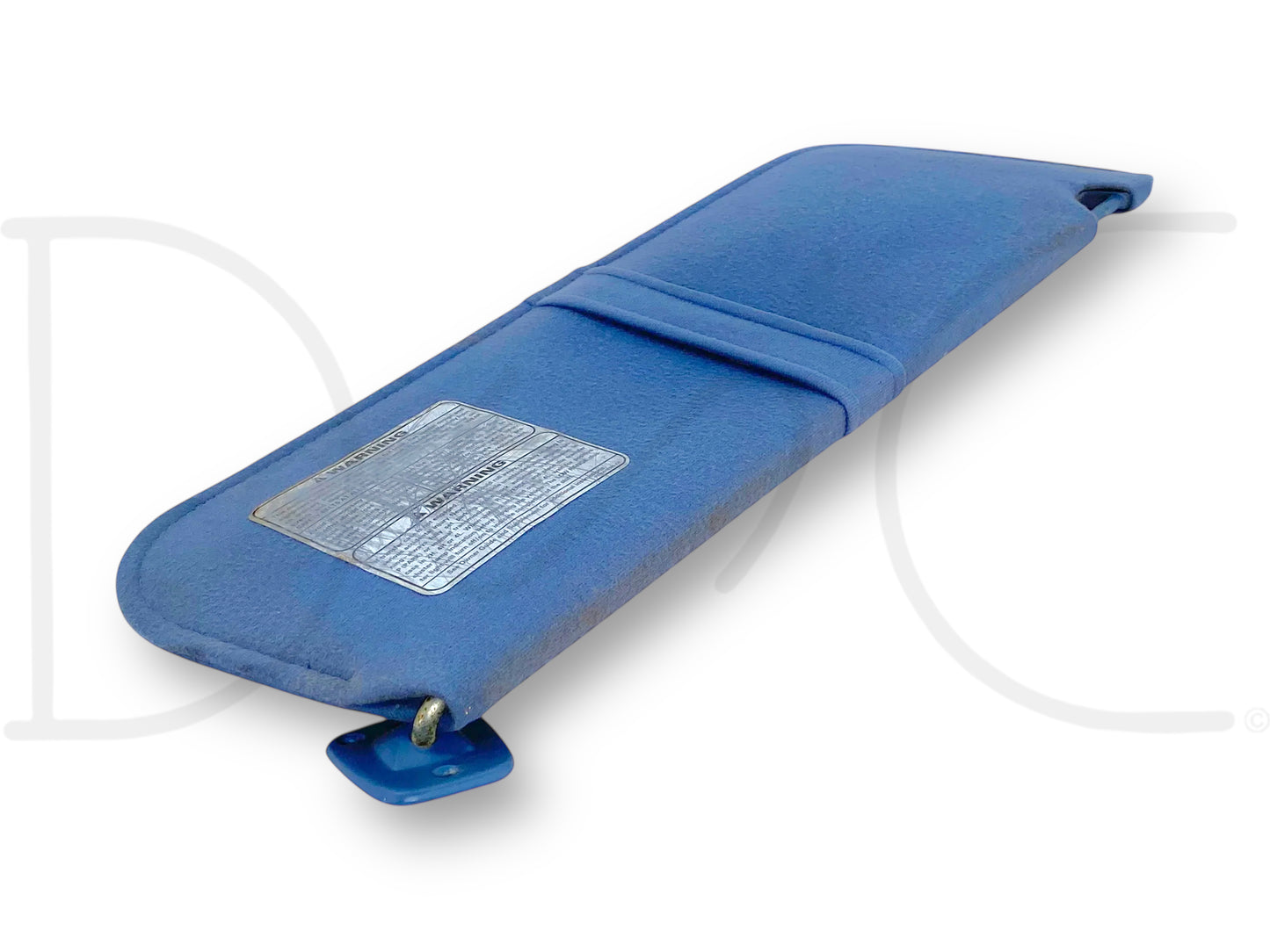 87-97 Ford F250 F350 LH Left Driver Sun Visor Blue Cloth OEM