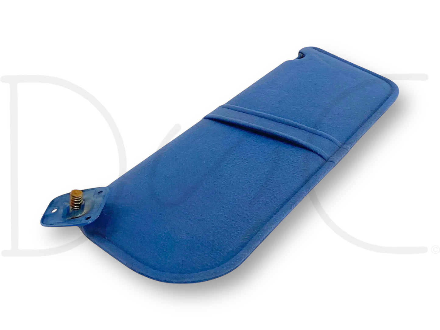 87-97 Ford F250 F350 LH Left Driver Sun Visor Blue Cloth OEM