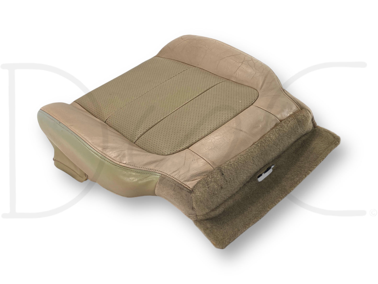 01-04 Ford F250 Super Cab RH Right Passenger Seat Bottom Cushion Tan Leather