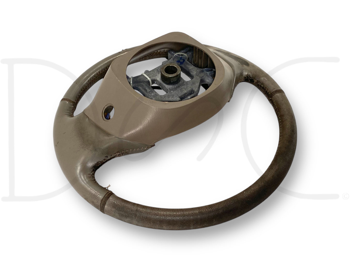 02-04 Ford F250 F350 Lariat Steering Wheel W/ Cruise Buttons Tan Leather *Blem*