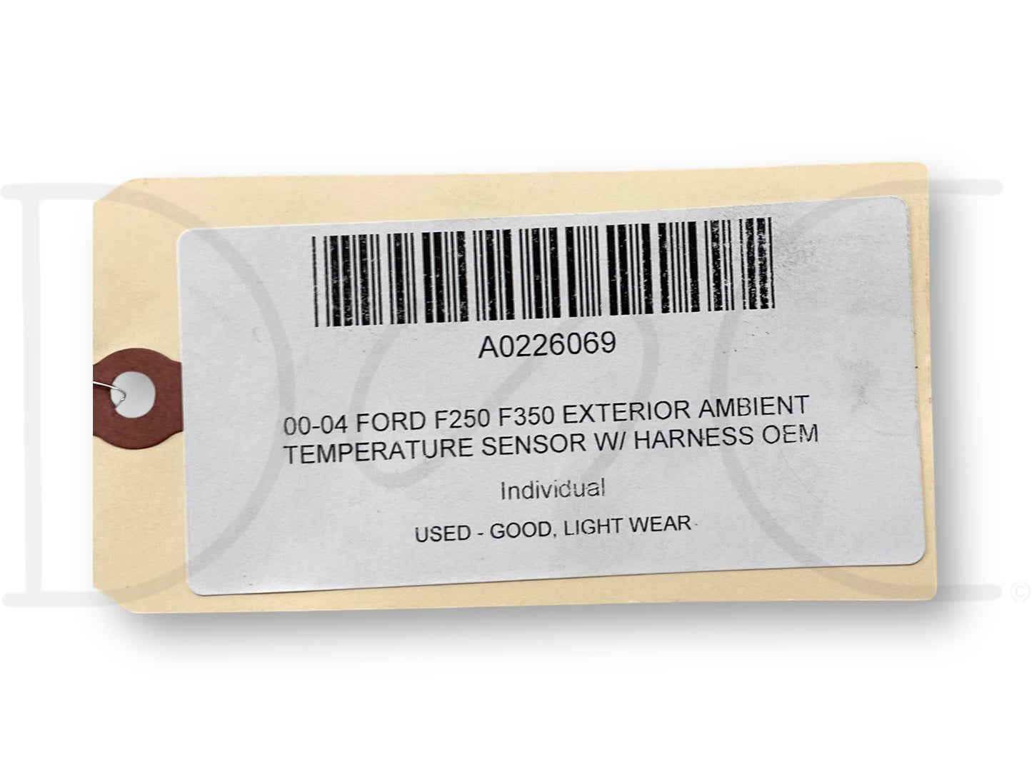 00-04 Ford F250 F350 Exterior Ambient Temperature Sensor W/ Harness OEM