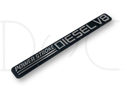 01-02 Ford F250 F350 7.3 7.3L Powerstroke V8 Turbo Diesel Door Badge Emblem OE