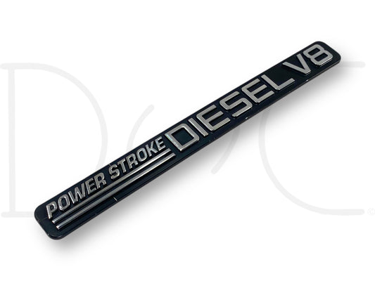 01-02 Ford F250 F350 7.3 7.3L Powerstroke V8 Turbo Diesel Door Badge Emblem OE