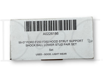 99-07 Ford F250 F350 Hood Strut Support Shock Ball Lower Stud Pair Set