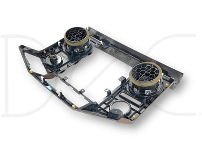 13-16 Ford F250 F350 Lariat Dash Bezel Radio Center Trim Panel Wood Grain OEM