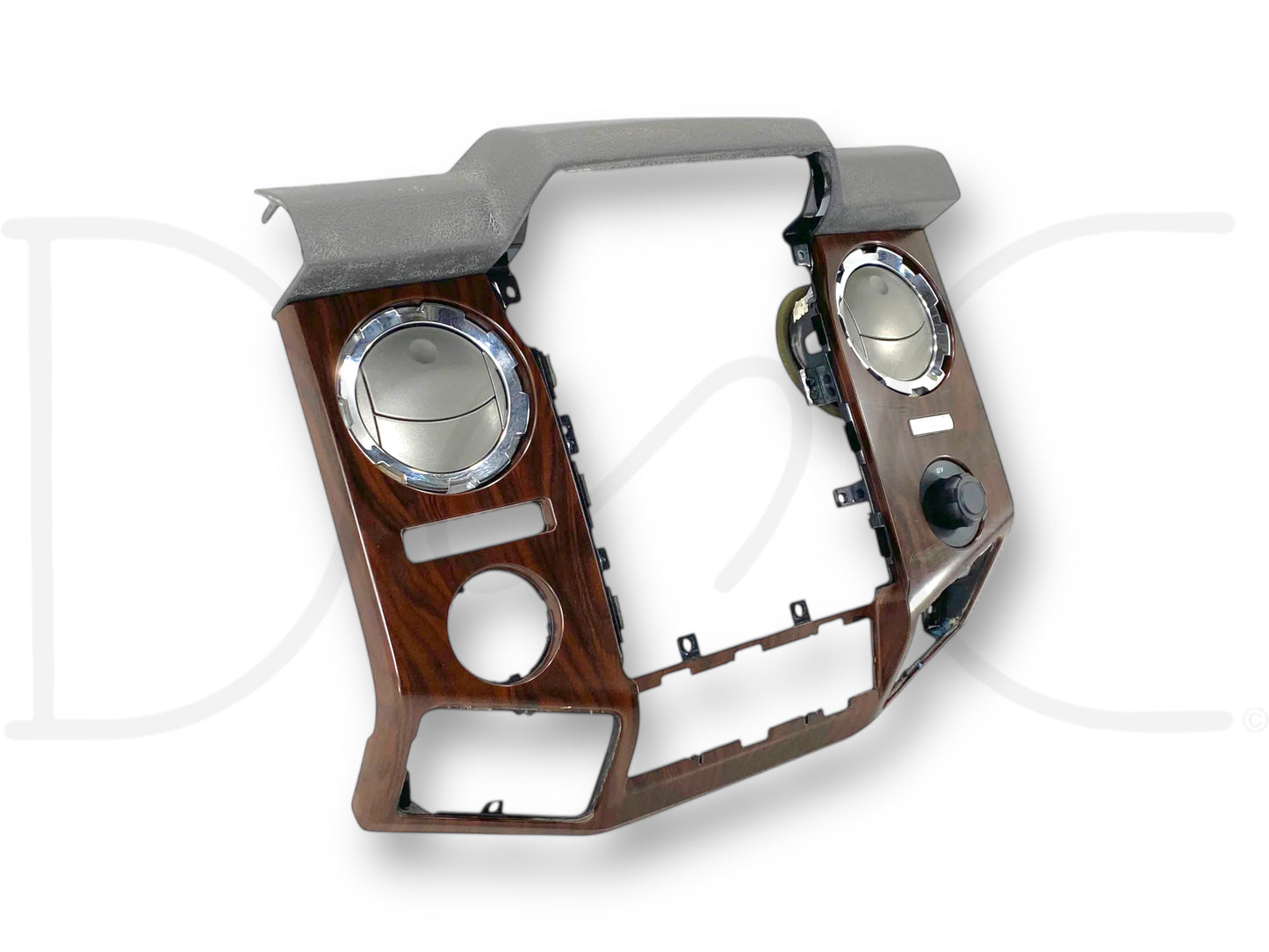 13-16 Ford F250 F350 Lariat Dash Bezel Radio Center Trim Panel Wood Grain OEM