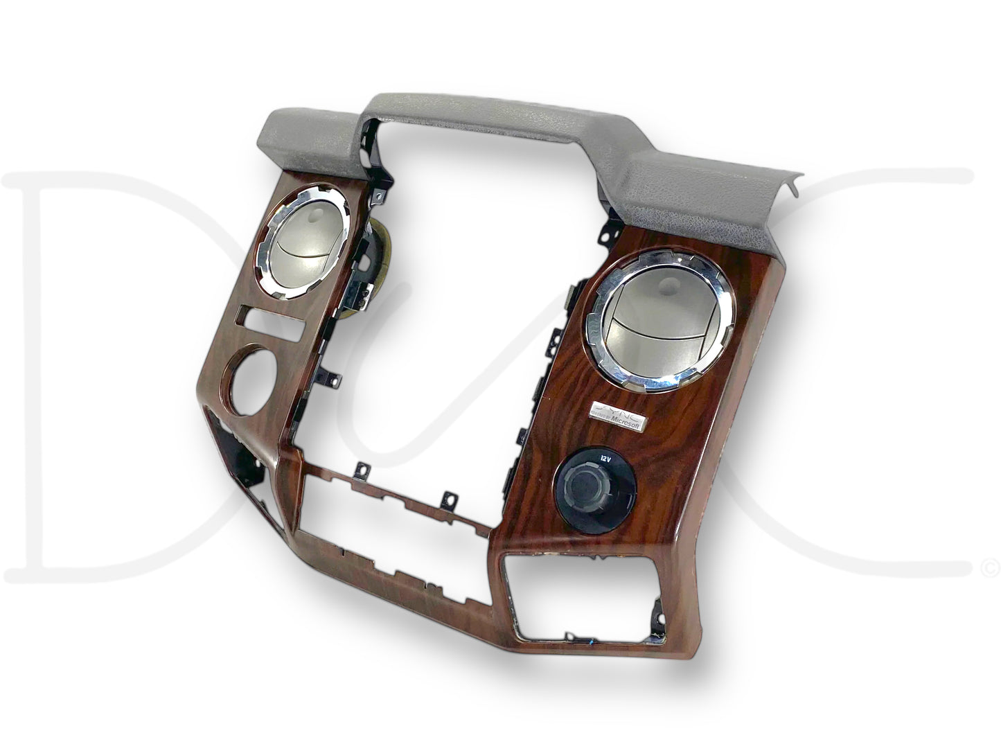 13-16 Ford F250 F350 Lariat Dash Bezel Radio Center Trim Panel Wood Grain OEM