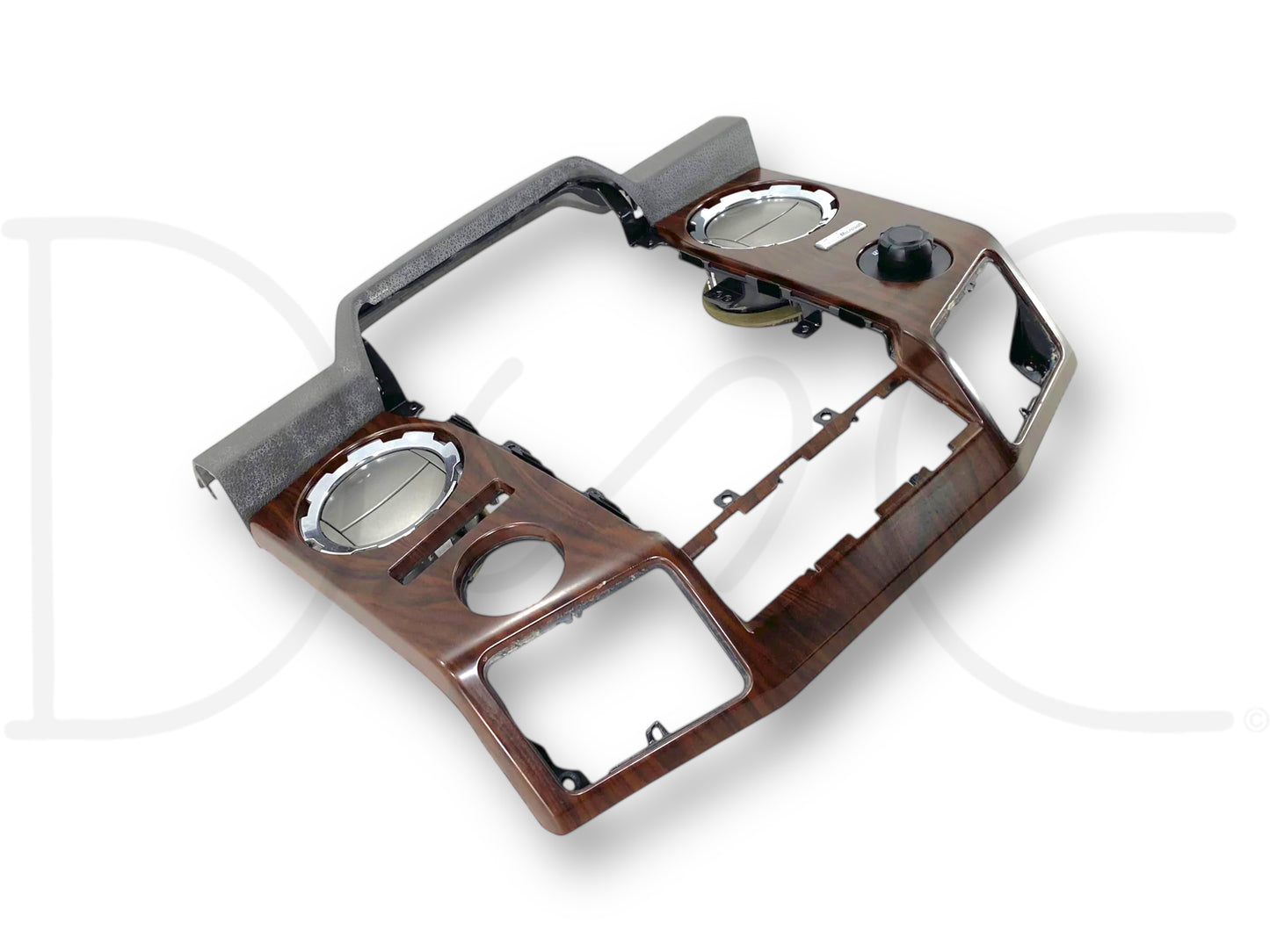 13-16 Ford F250 F350 Lariat Dash Bezel Radio Center Trim Panel Wood Grain OEM