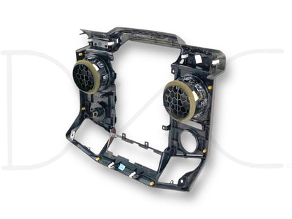 13-16 Ford F250 F350 Lariat Dash Bezel Radio Center Trim Panel Wood Grain OEM