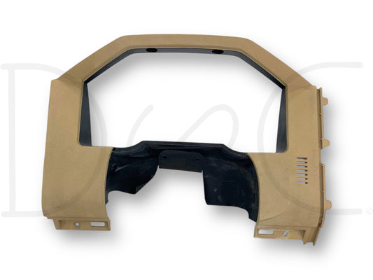 11-16 Ford F250 F350 Super Duty Dash Bezel Gauge Cluster Trim Panel Adobe Tan OE