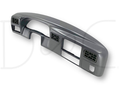 99-04 Ford F250 F350 Super Duty Dash Bezel Radio Cluster Trim Panel Gray *Blem*